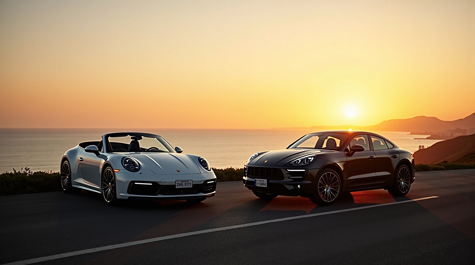 SG 오토렌탈 포르쉐 911 카브리올레 & 카이엔 쿠페