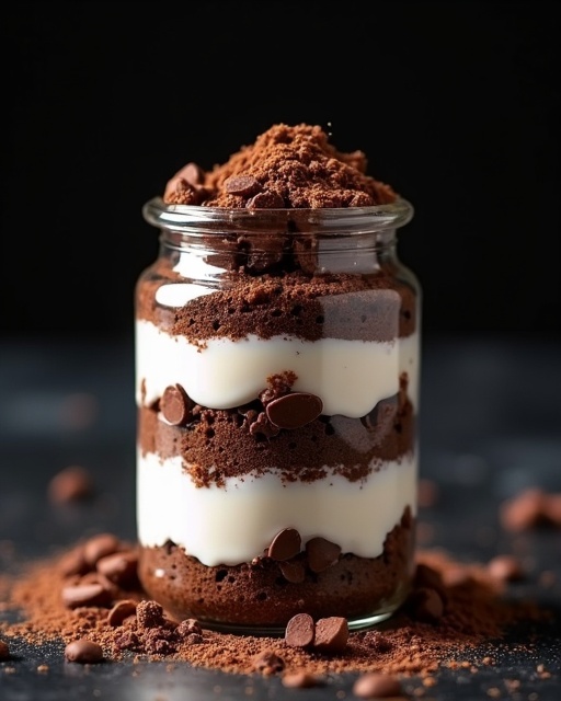 Bolo de pote de chocolate