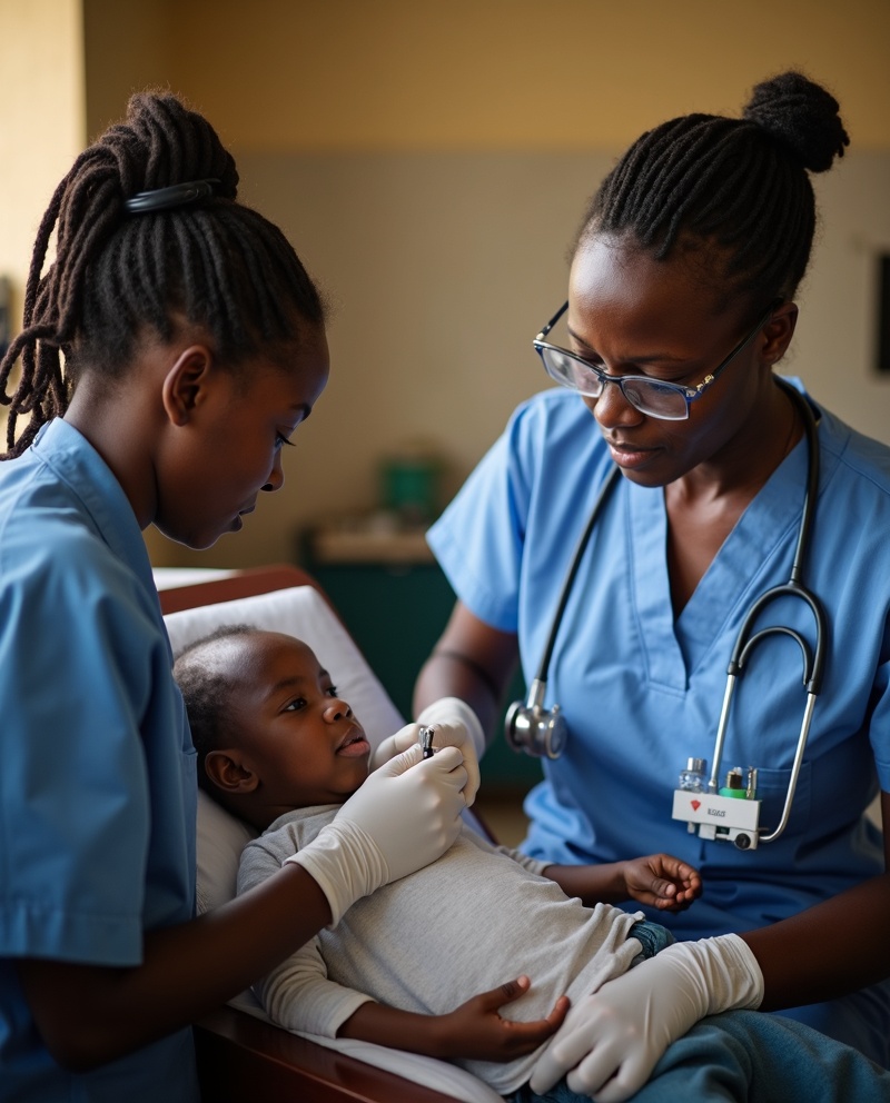 Voluntarios médicos en Kipepeo