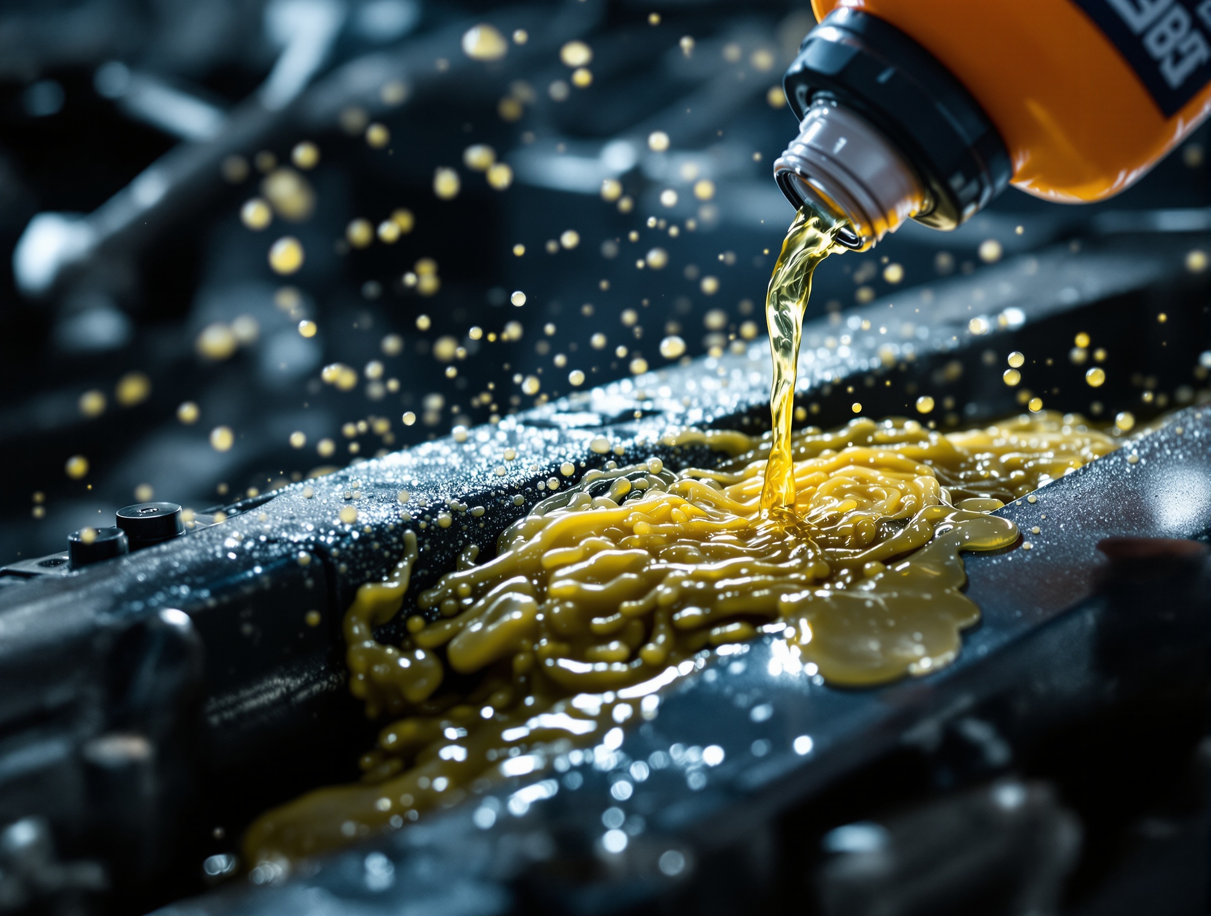 Ultragon industrial degreaser in action on heavy machinery