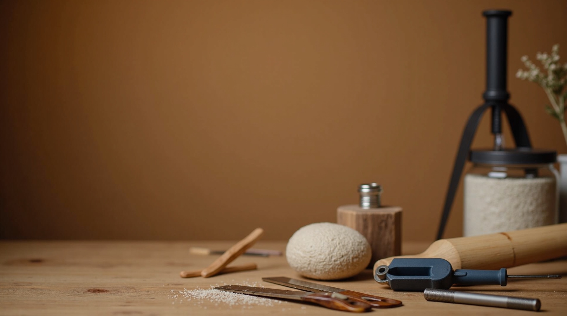 Professional handyman workspace