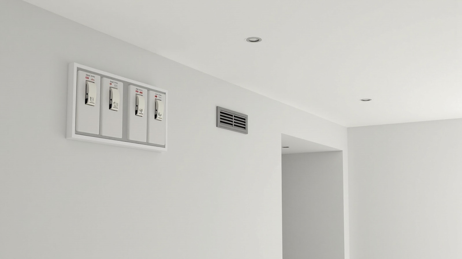 Qualified electrician working in a Nottingham home