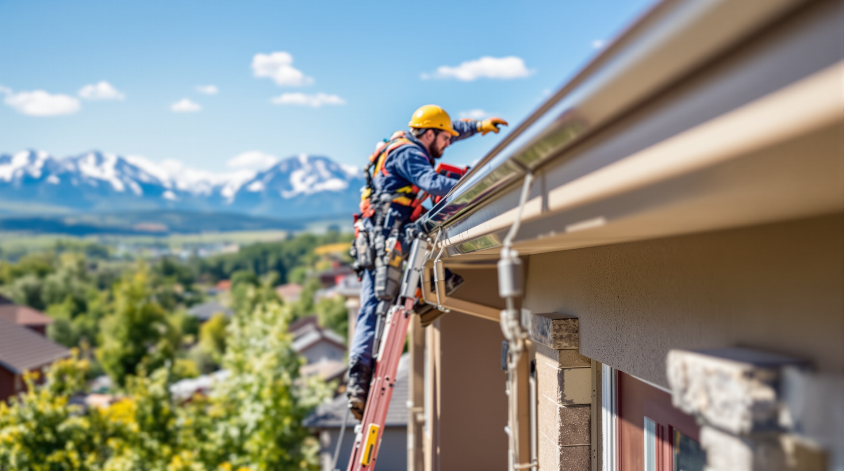 Professional gutter installation in Denver