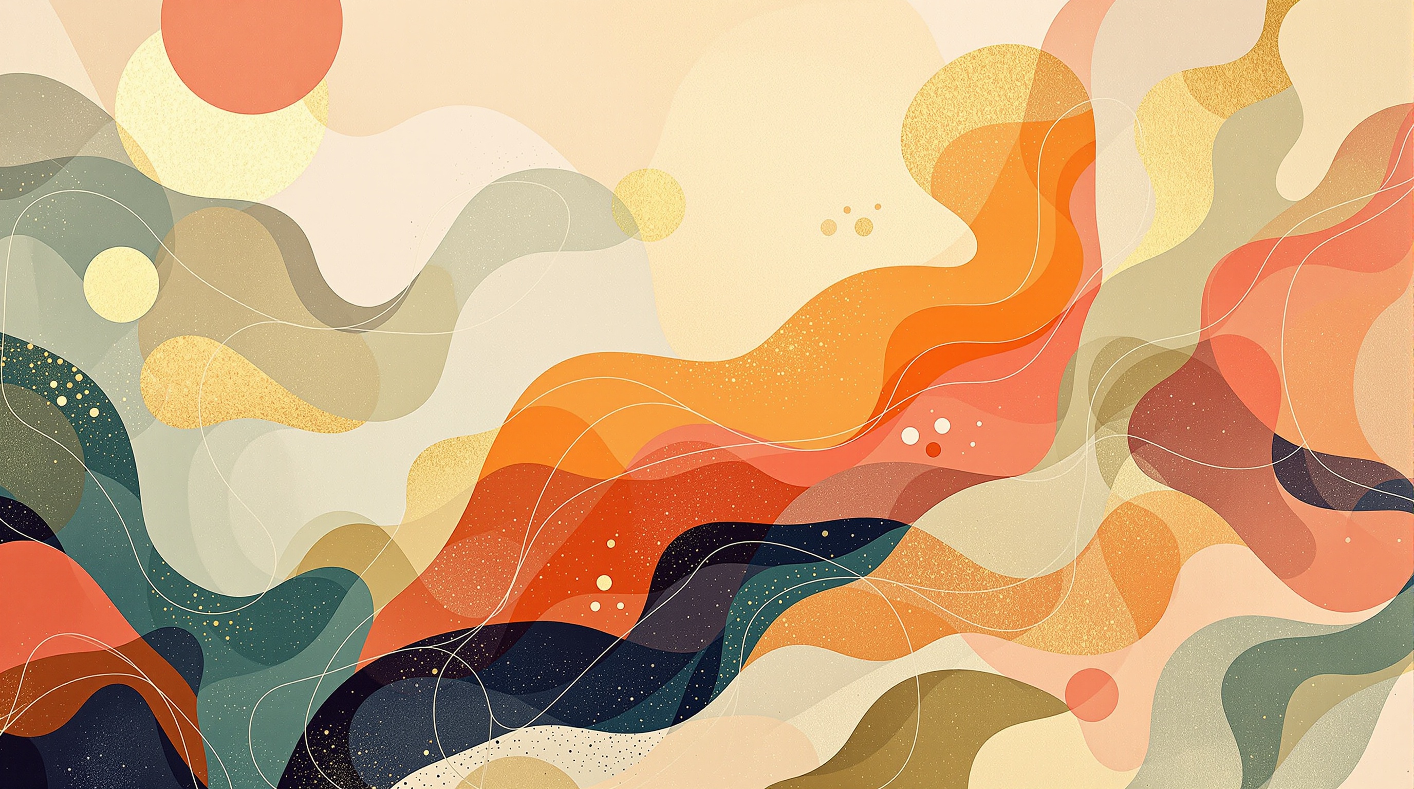 Abstract warm artistic background