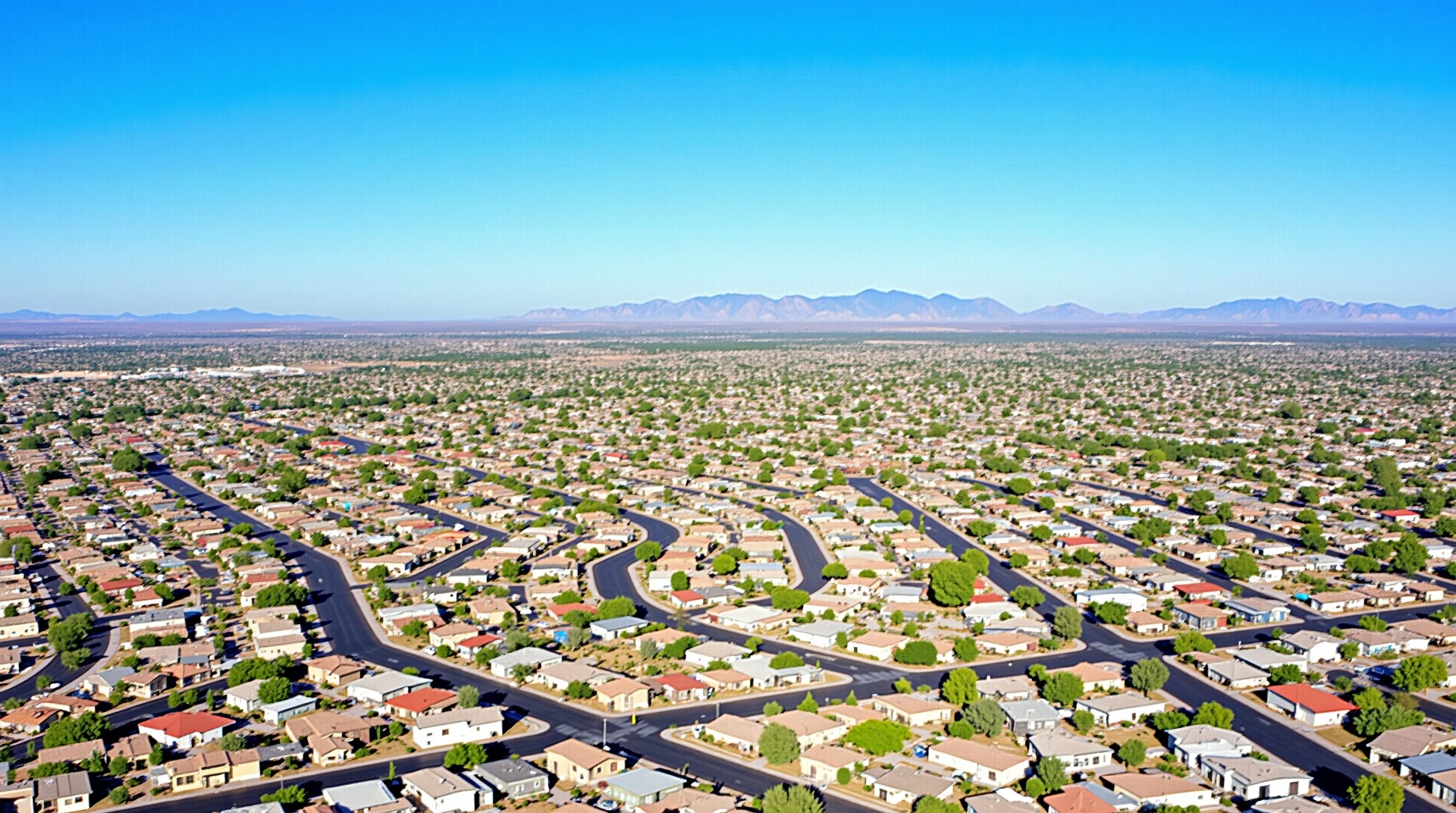 Aerial view of Mesa Arizona — Rod Plumbing LLC service area
