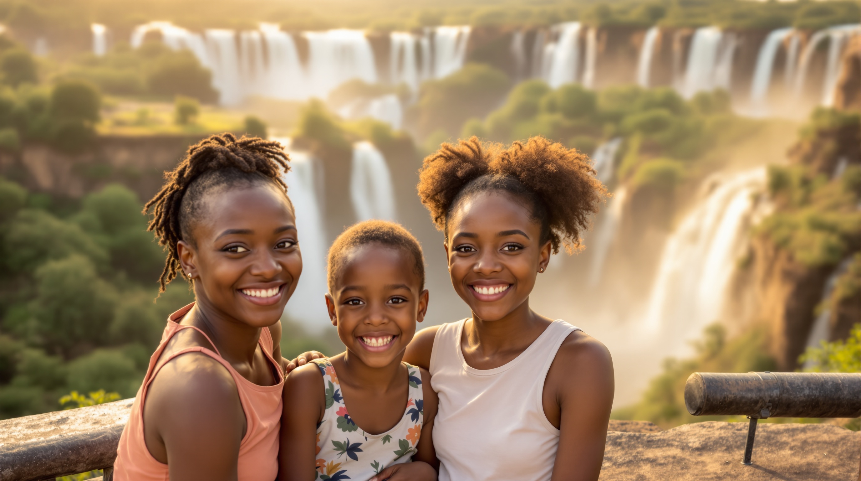 Zimbabwean families enjoying holidays