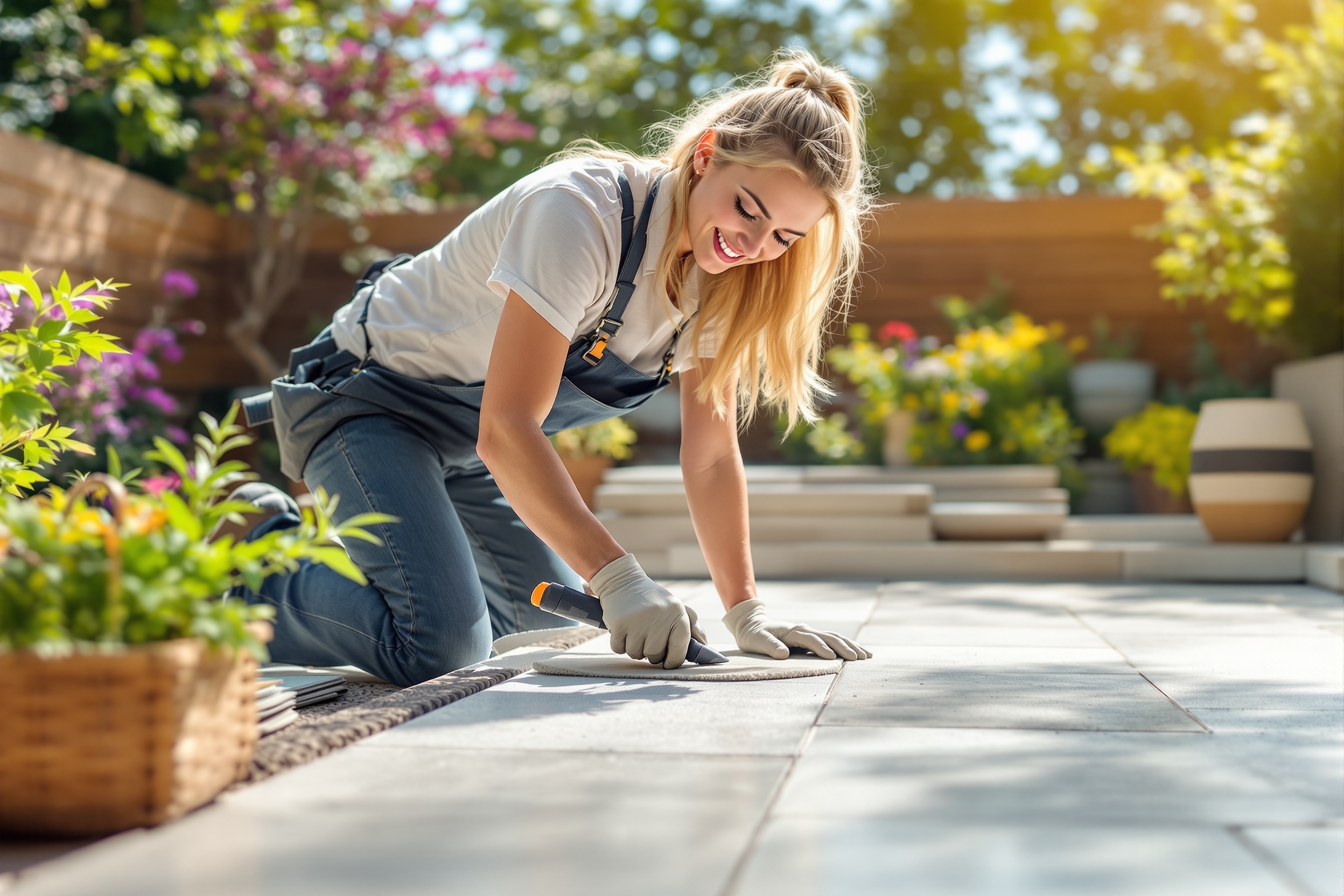 Terrassenbau Feinsteinzeug Naturstein Profi