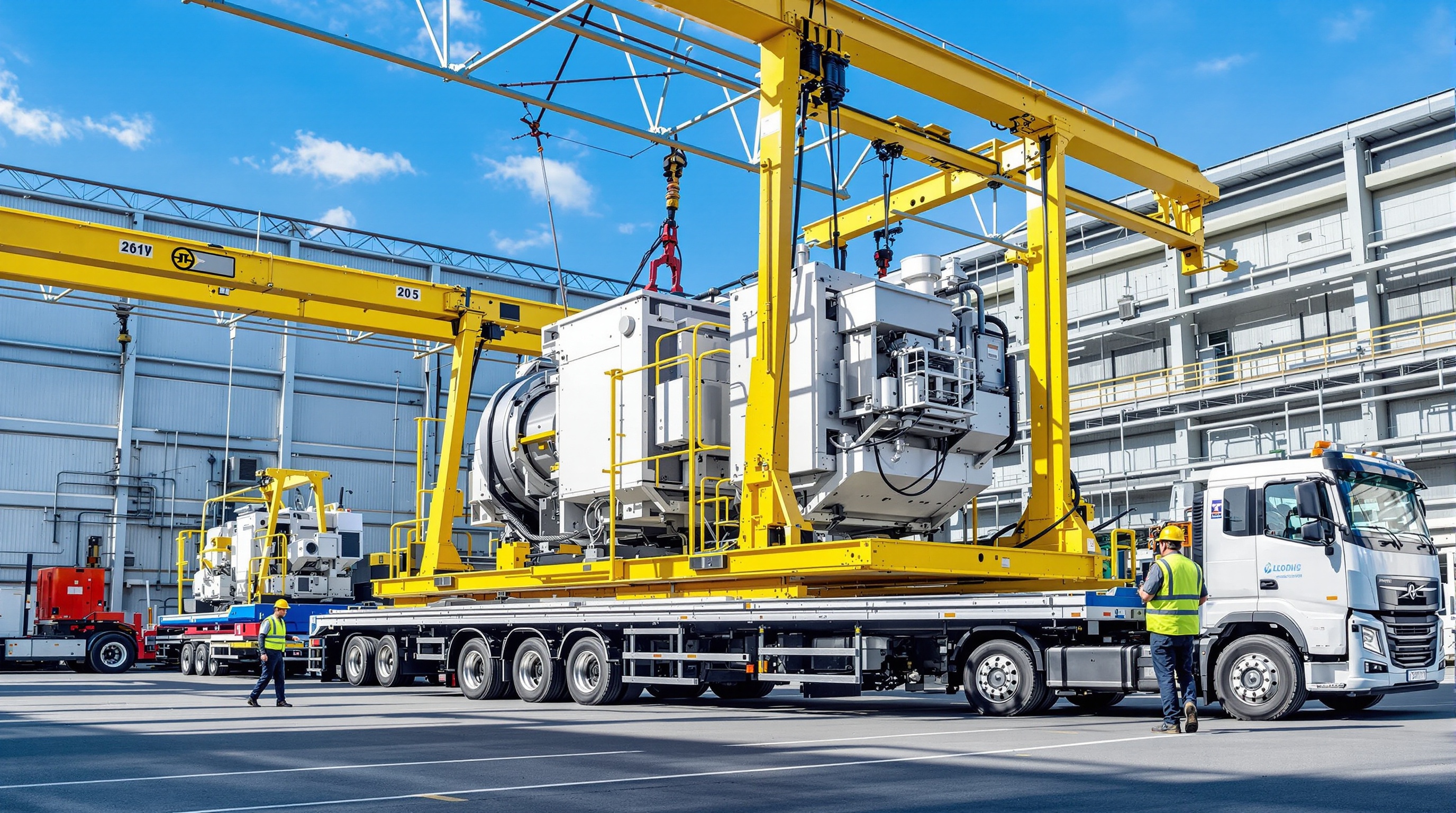 Professional machinery moving and rigging services