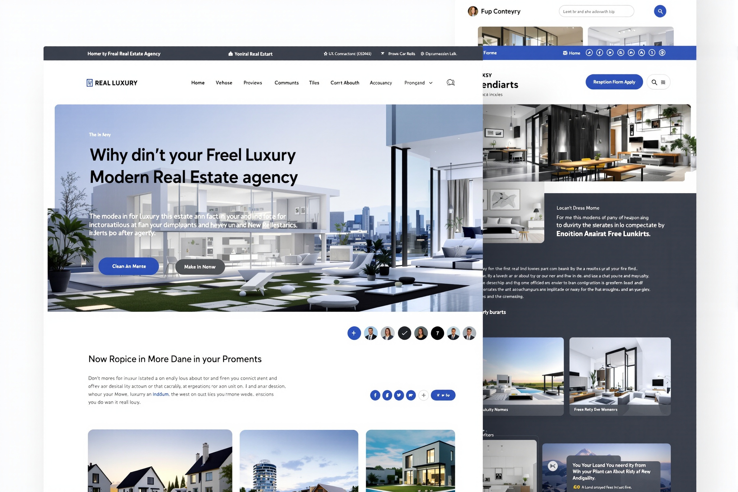 Real Estate website design