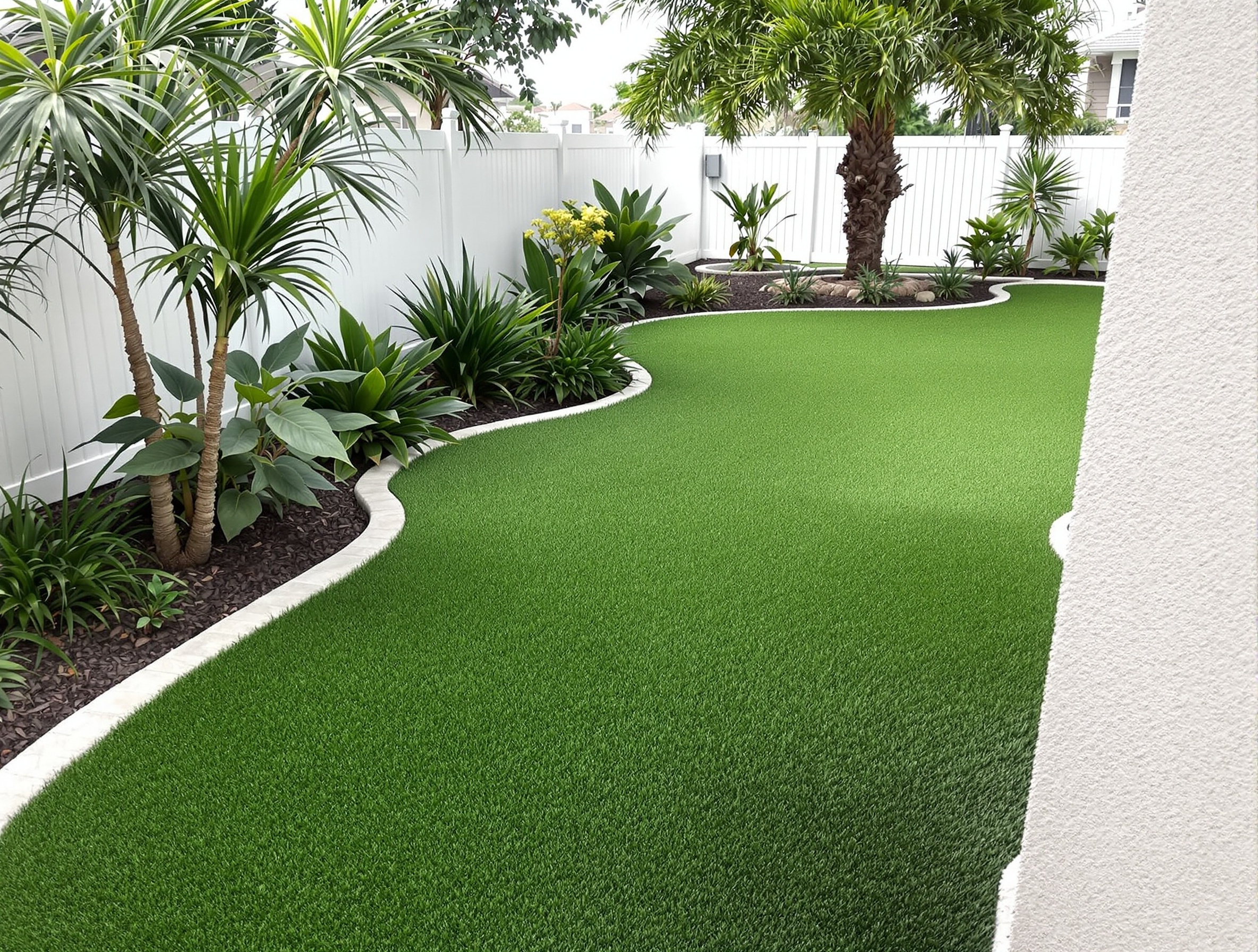 Backyard Turf Transformation - Tampa Landscaping Florida Hardscaping