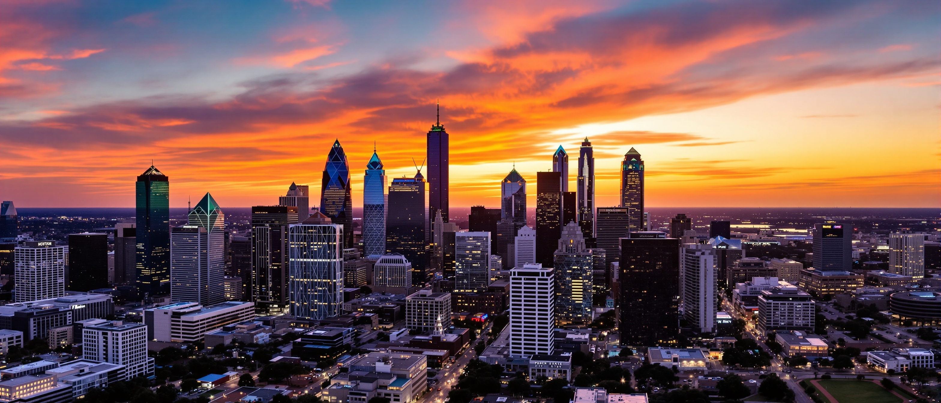 Houston Texas skyline – serving Greater Houston garage door repair