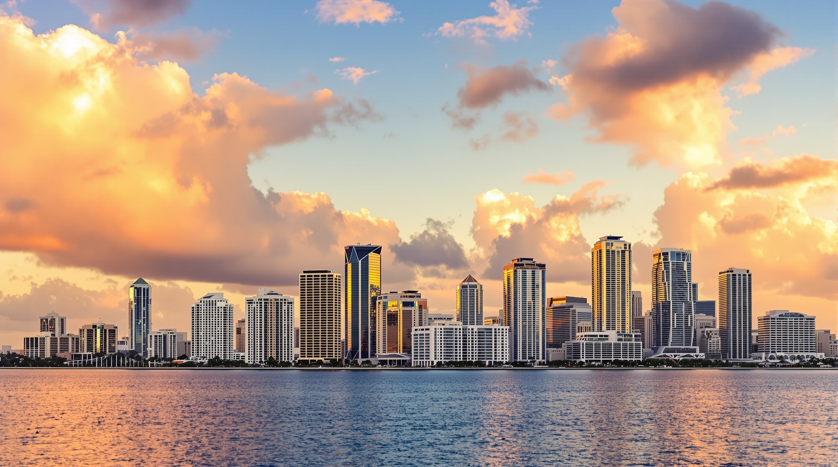 Miami financial district skyline