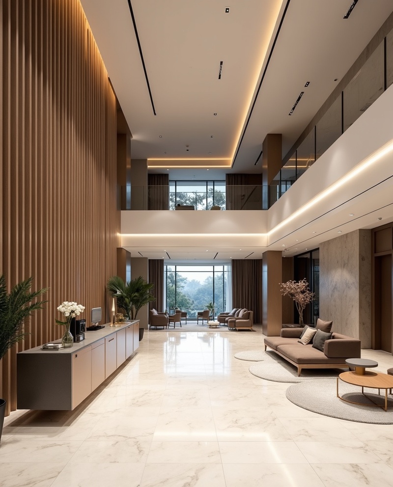 Modern Luxury Hotel Lobby
