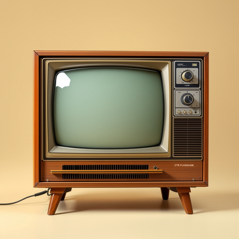 CRT Televizyon (Ahşap Kasa)