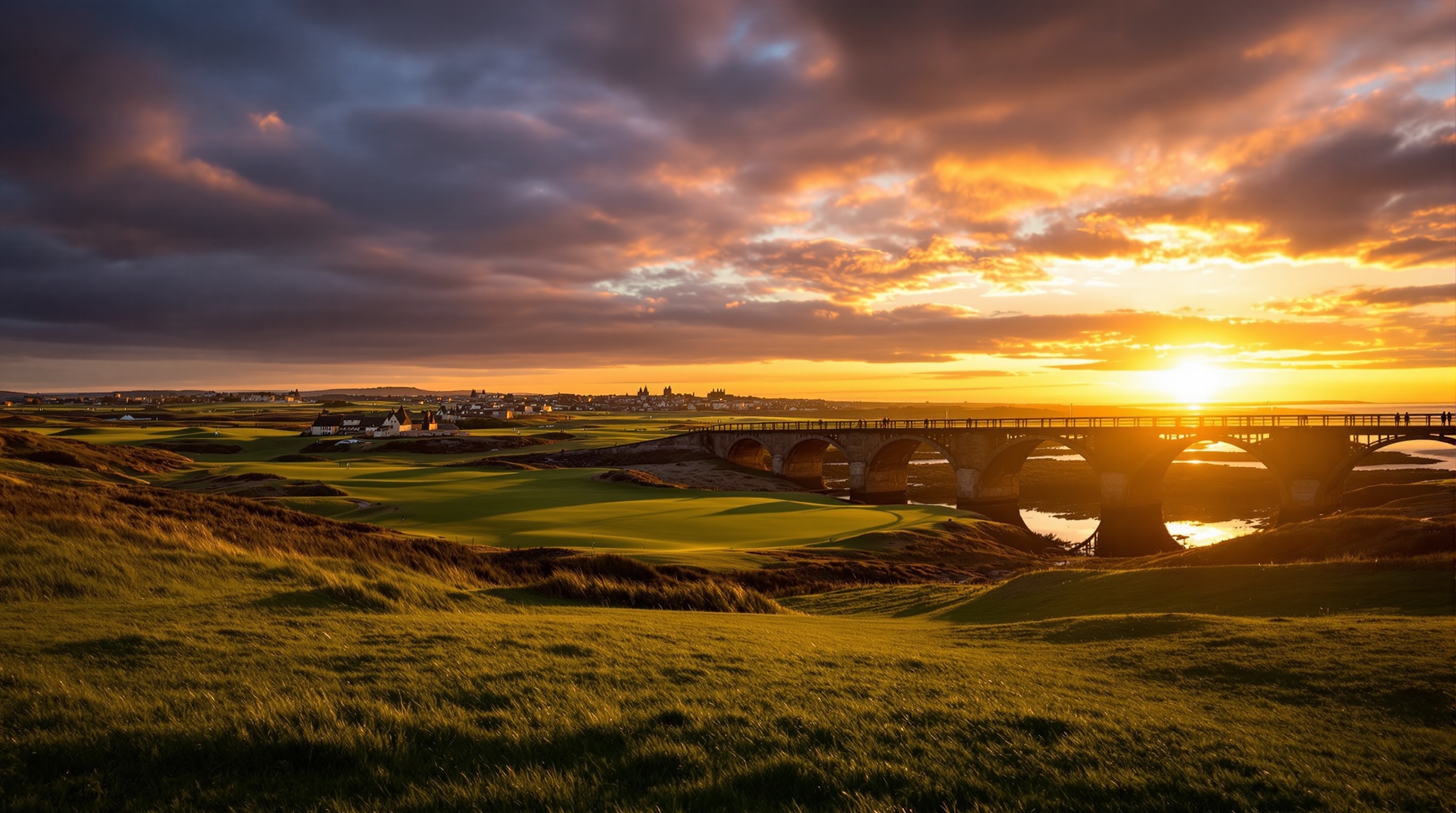 Start planning your Scotland golf tour — championship links at golden hour