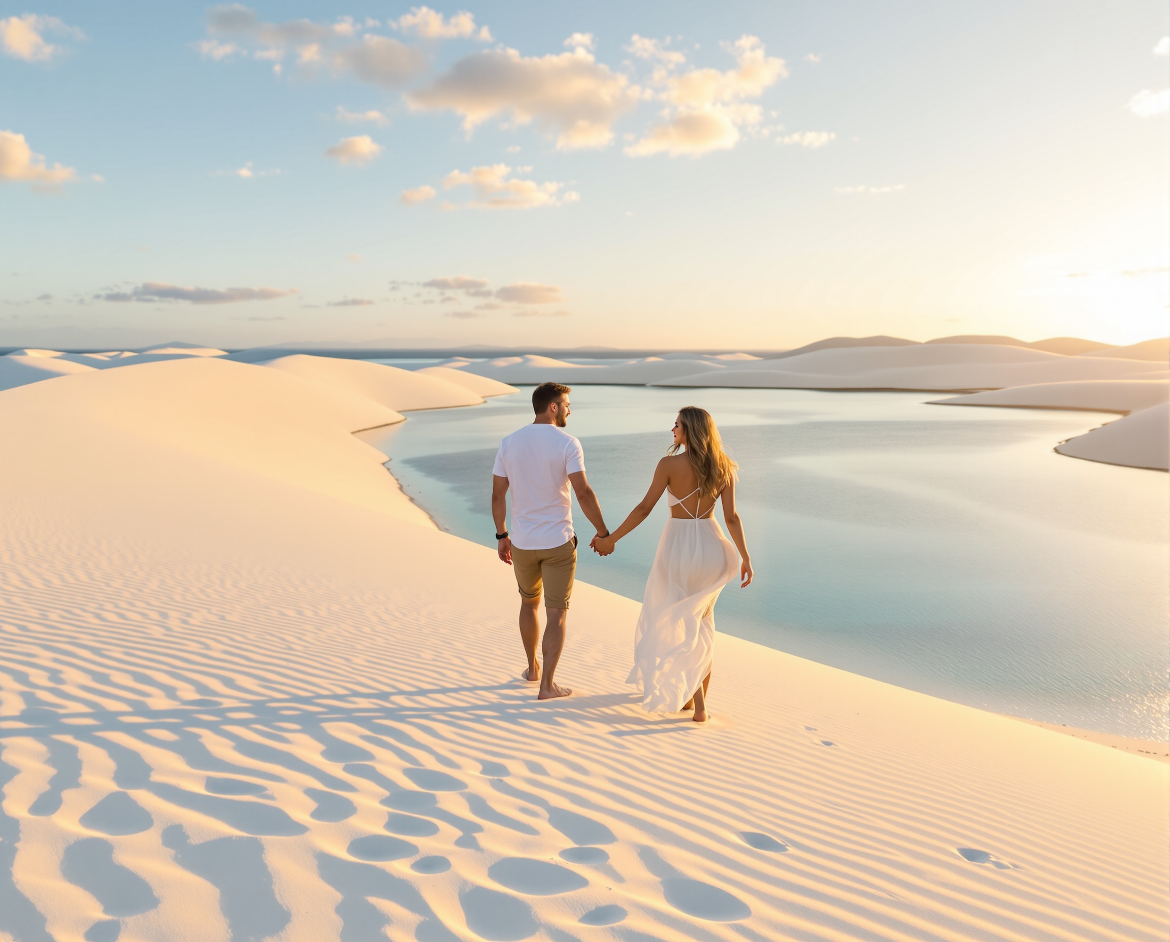 Casal nos Lençóis Maranhenses