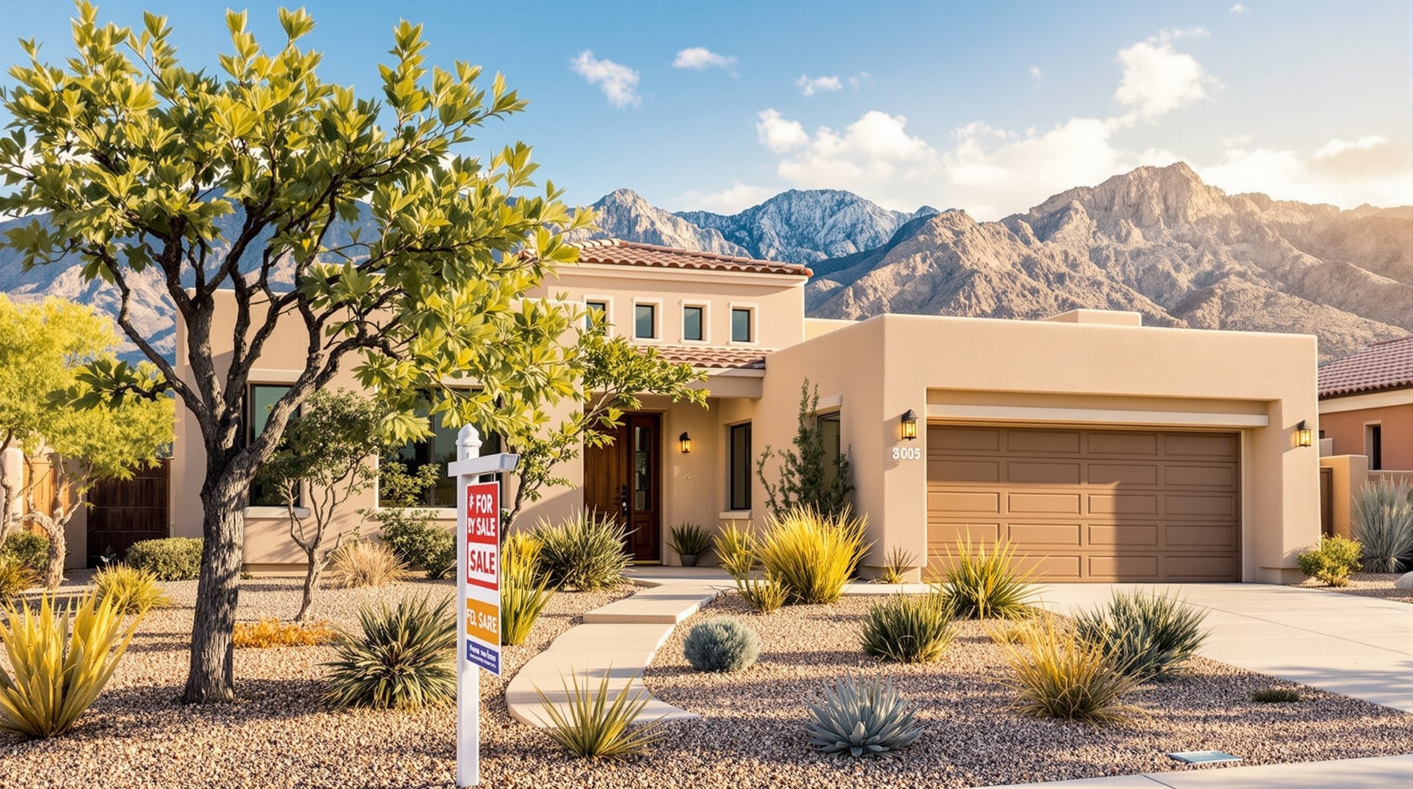 Texas homestead property with flag