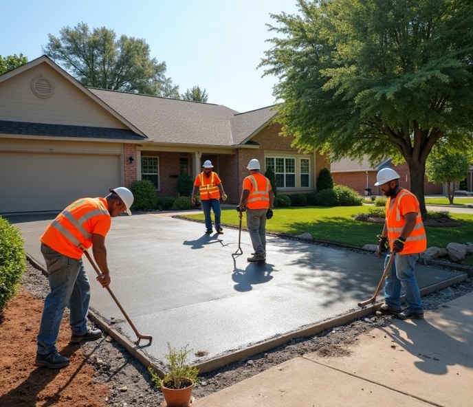 OKC Precision Concrete crew