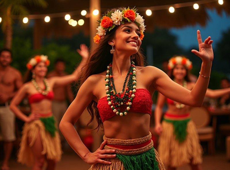 Spectacle polynésien chez Tamahau