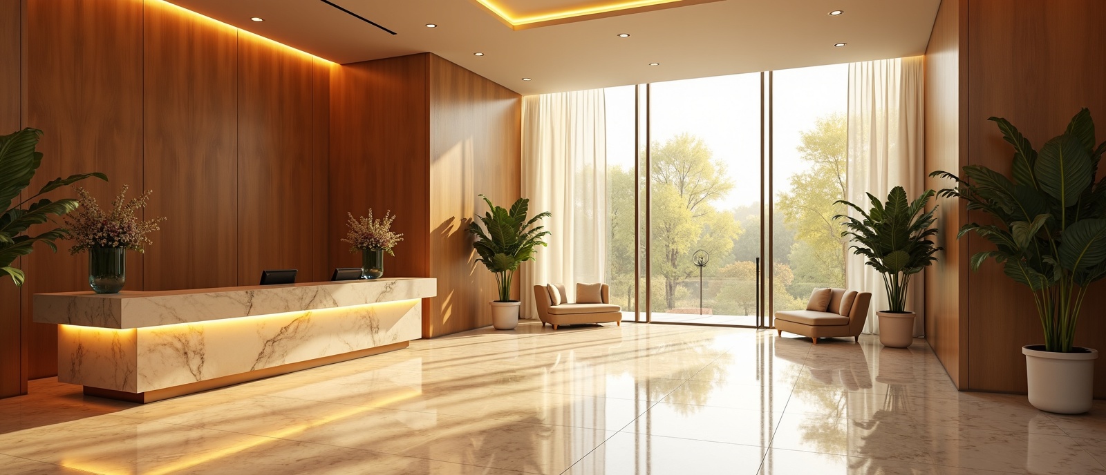 Modern financial office interior