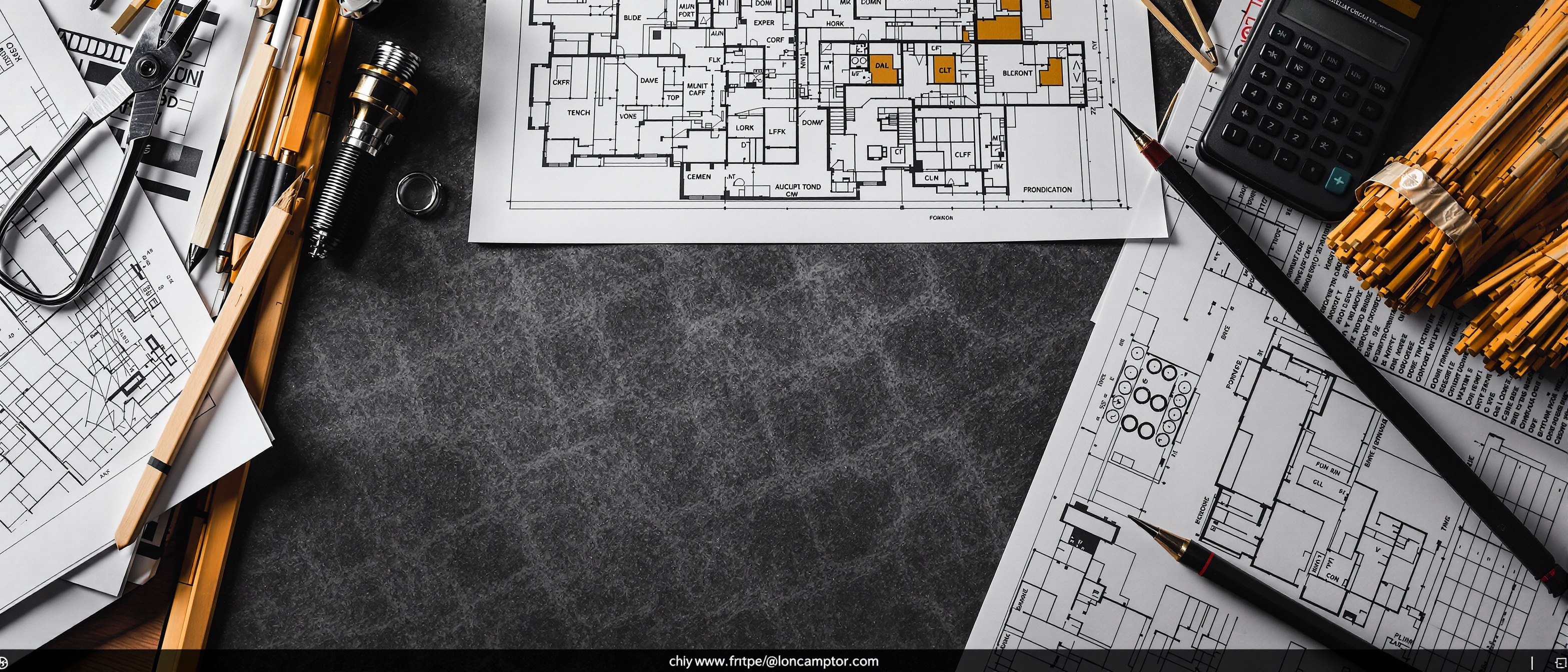 UK home extension cost planning with architectural blueprints, calculator tools and estimating documents on desk