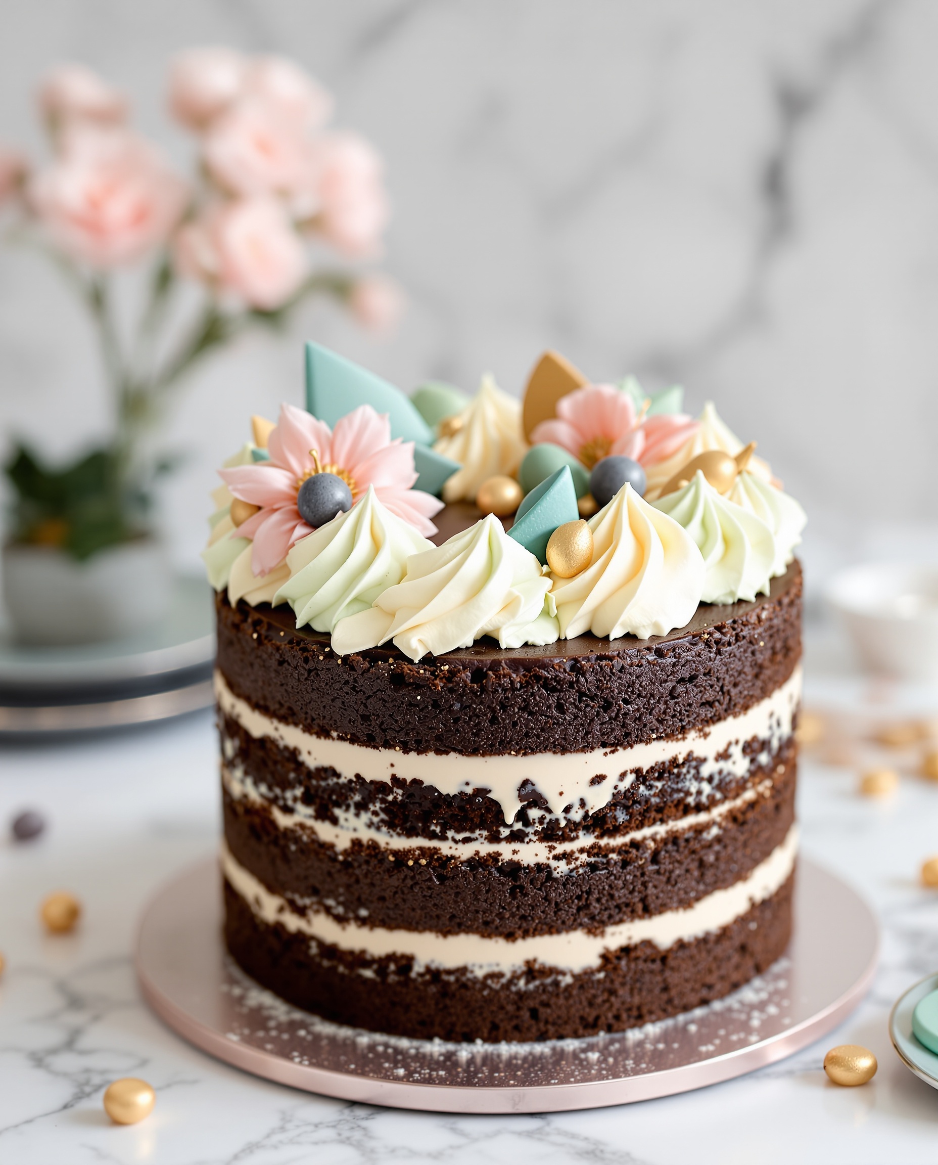 Custom birthday cake at Sugar Bae Cafe Hicksville NY