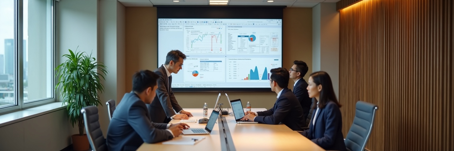 Professional due diligence team at work