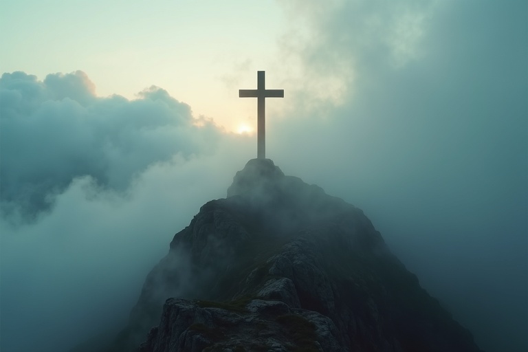 Cross in the mountains