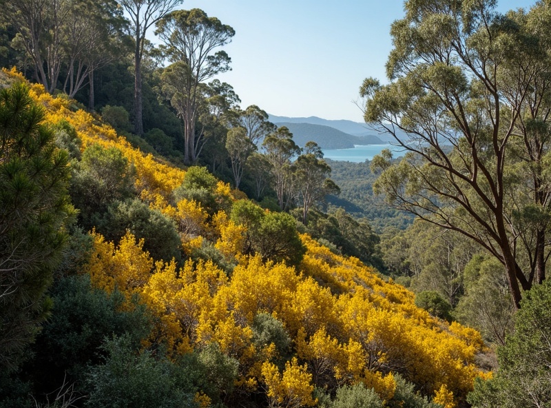 Before restoration — slope weed infestation