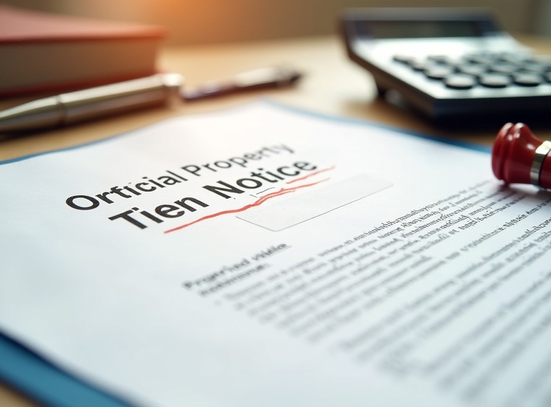 Property lien documents and tax notices