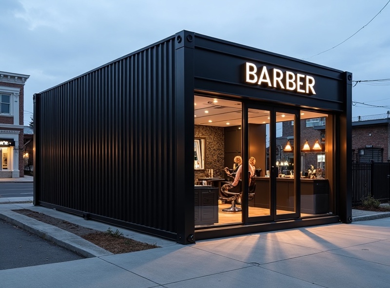 Barbearia Steelbox 3x6m