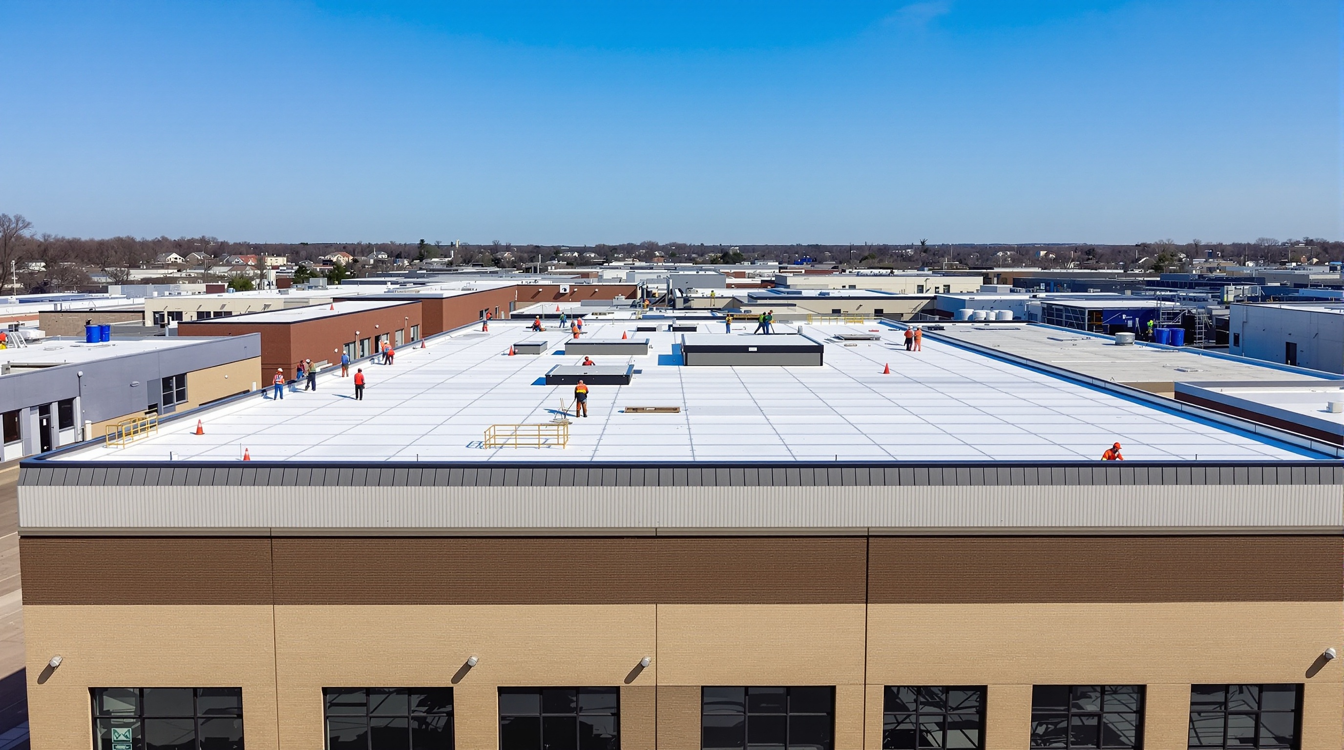 Commercial flat roofing New Jersey