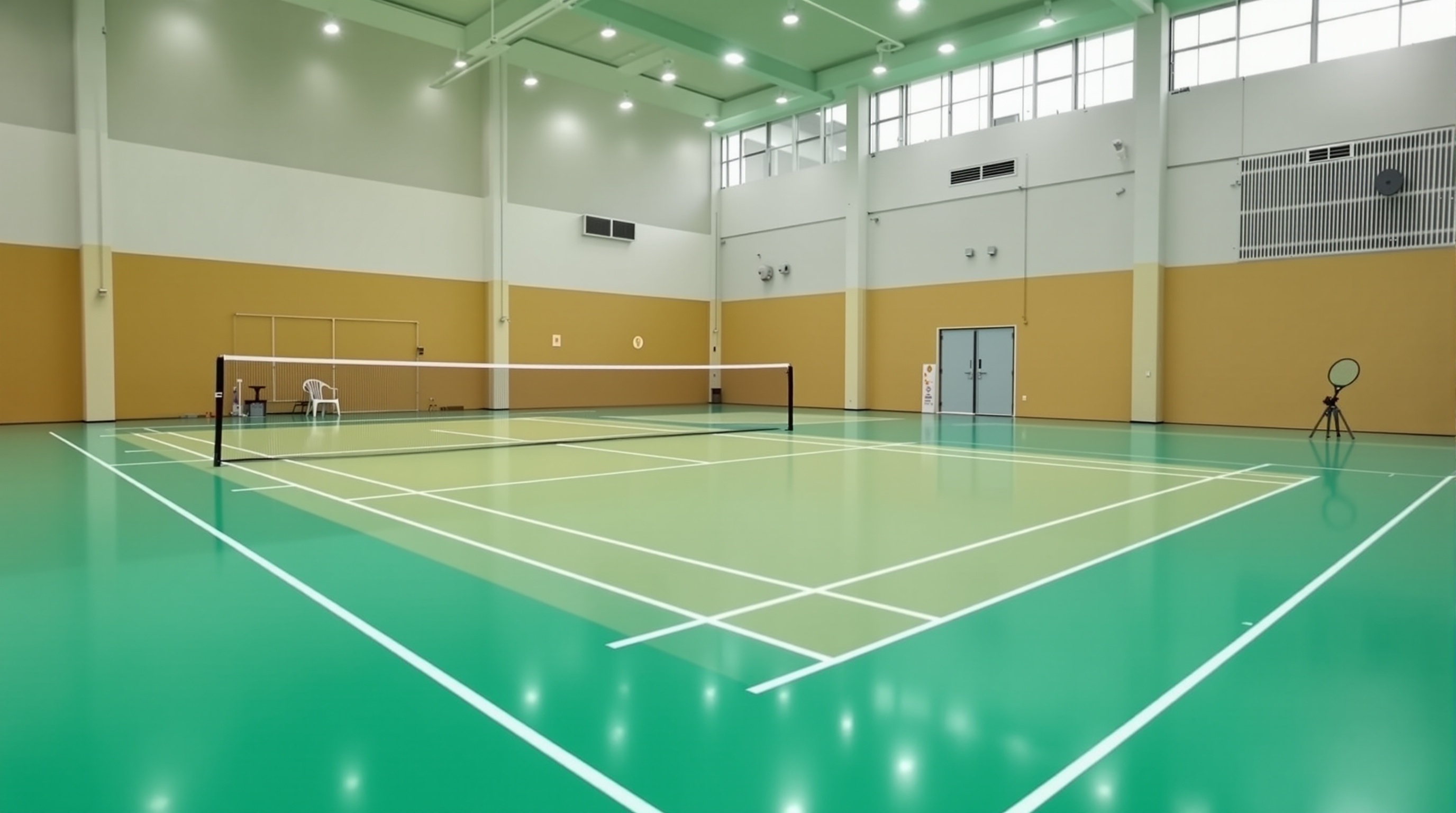 Mengecat Court Sukan Puncak Alam Selangor