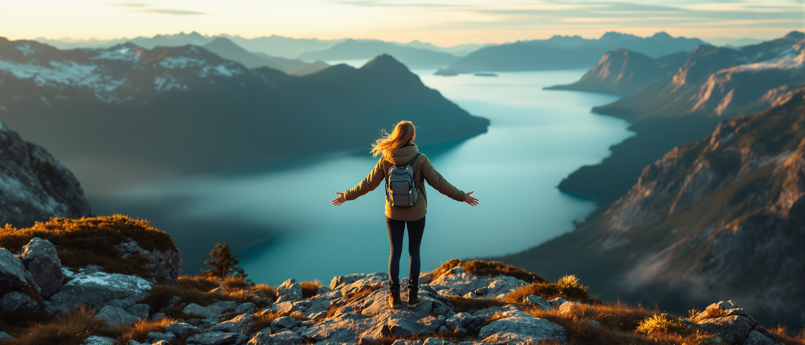 Tracy Naess on a Norwegian mountain