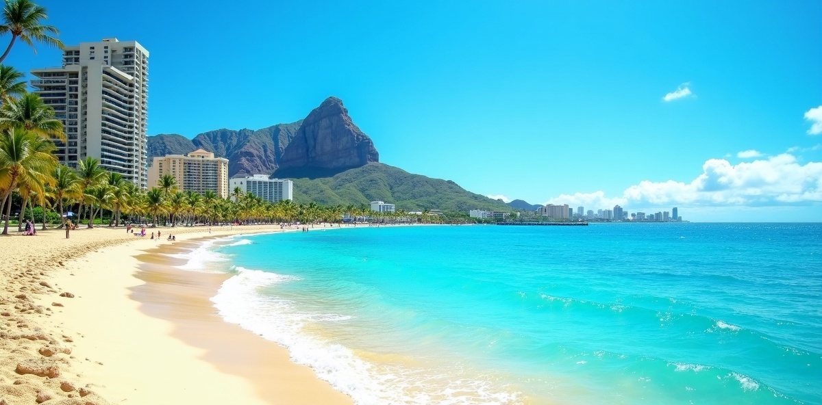 Waikiki Beach and Diamond Head, Oahu