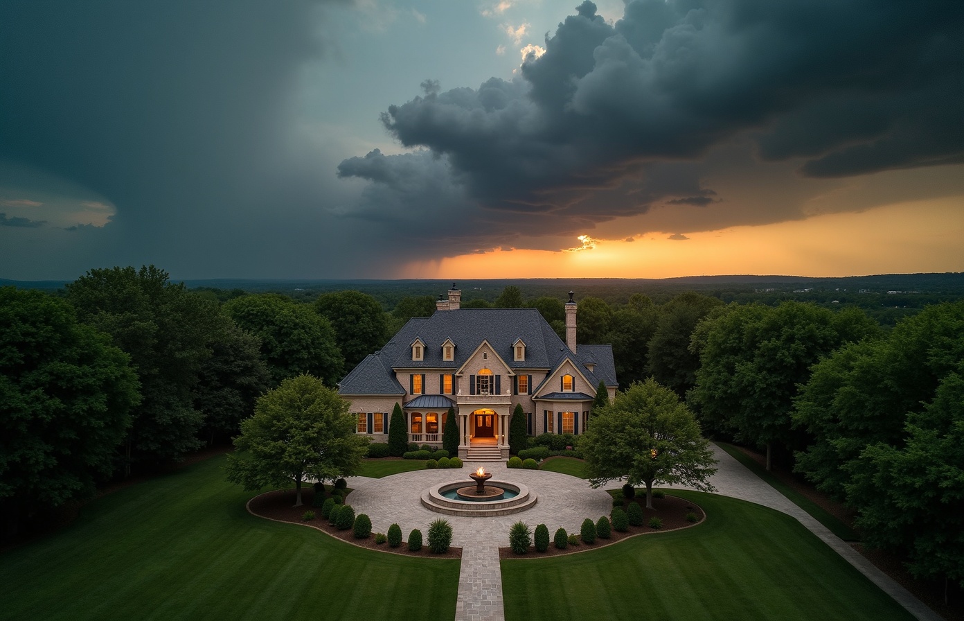 Luxury residential estate protected by LOWLINE storm shelter system — Nashville Tennessee