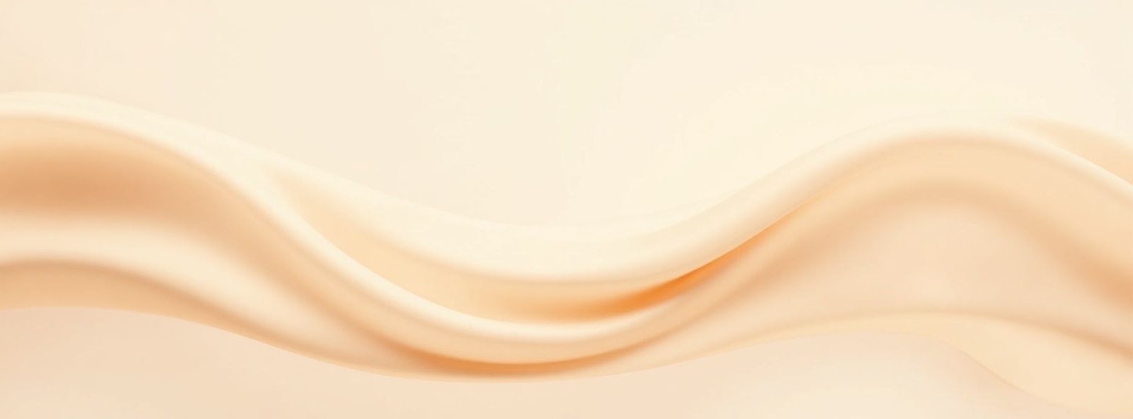 Abstract soft flowing fabric texture in warm beige and cream tones creating a premium luxury beauty brand mood background