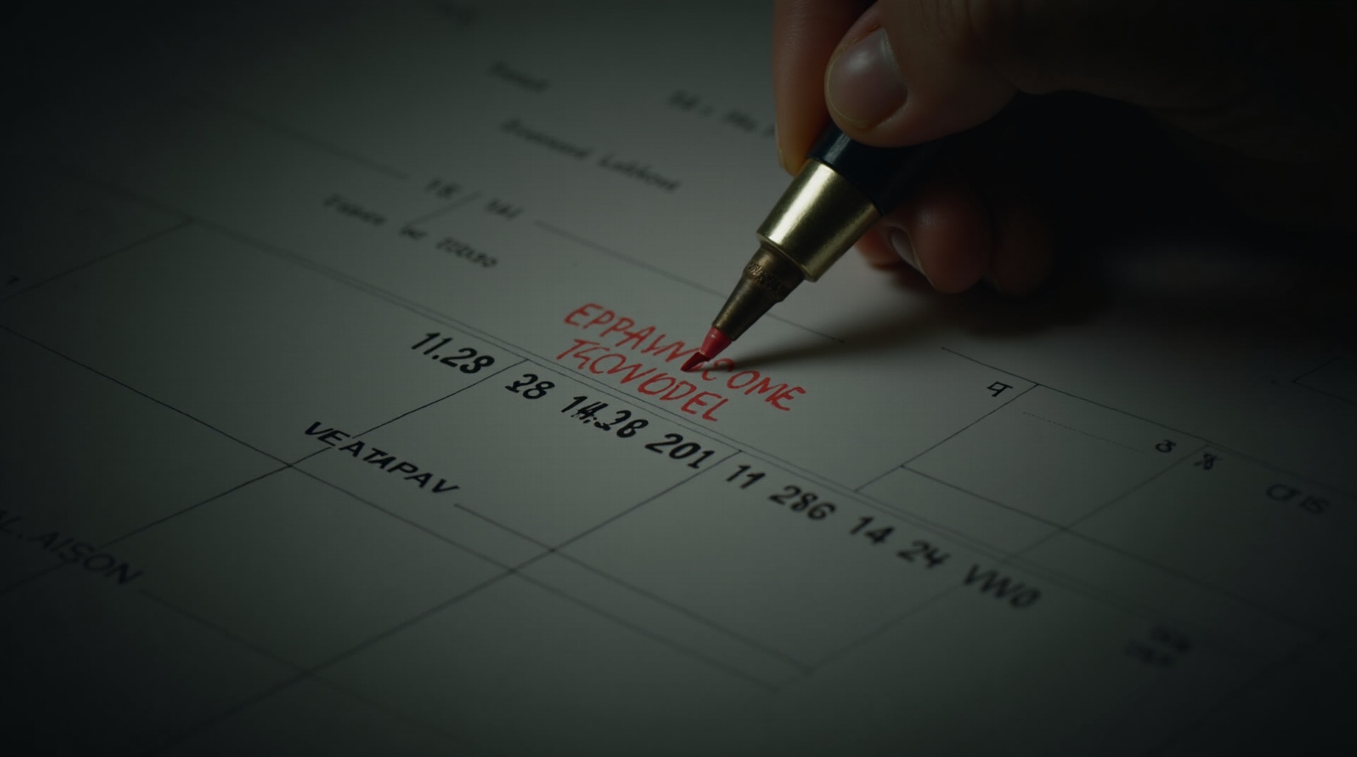 Deadline calendar