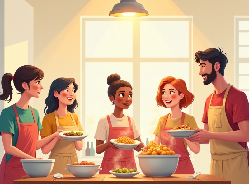 따뜻한 한 끼, 사랑의 무료급식 봉사