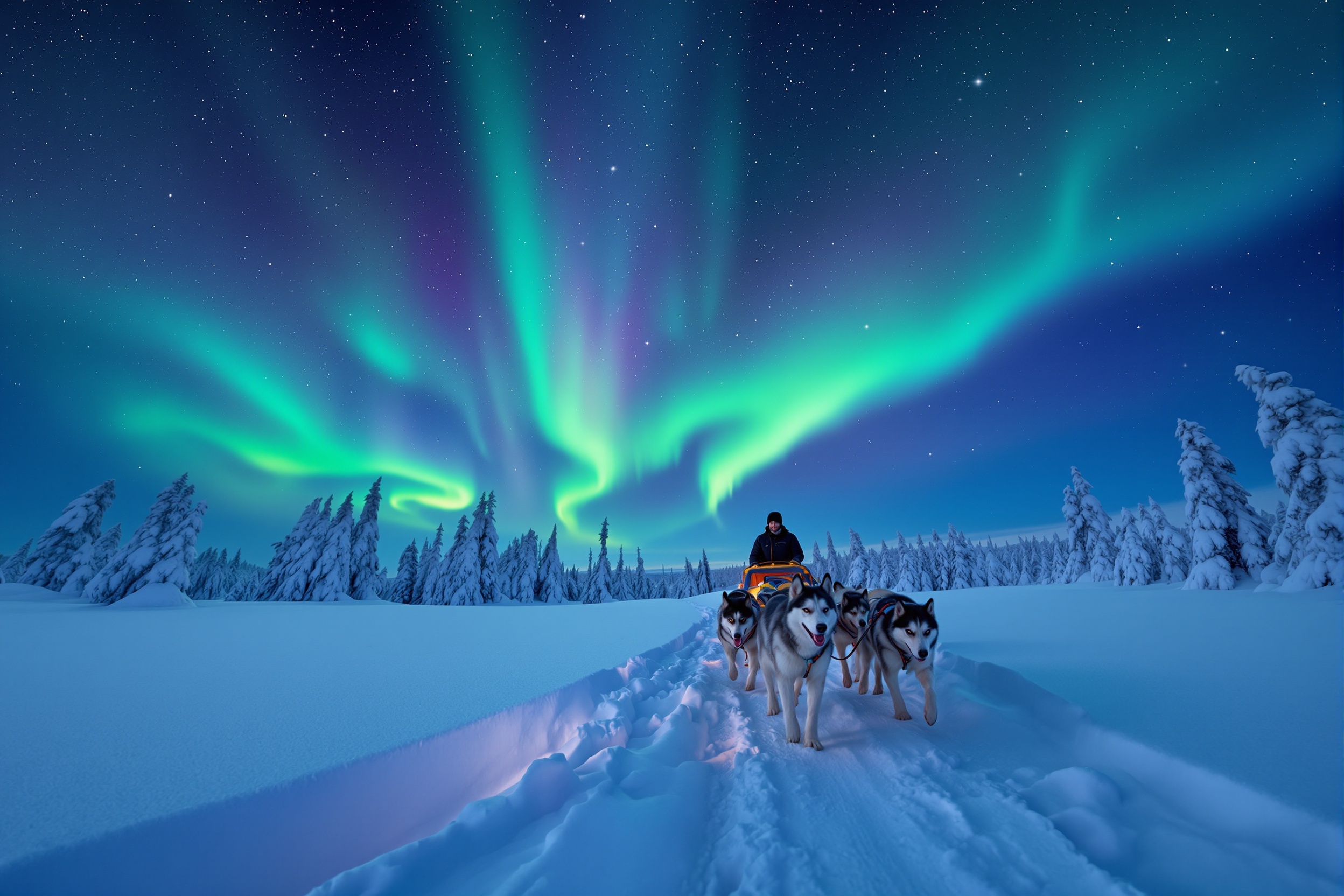 Rovaniemi: Northern Lights Hunting with Husky