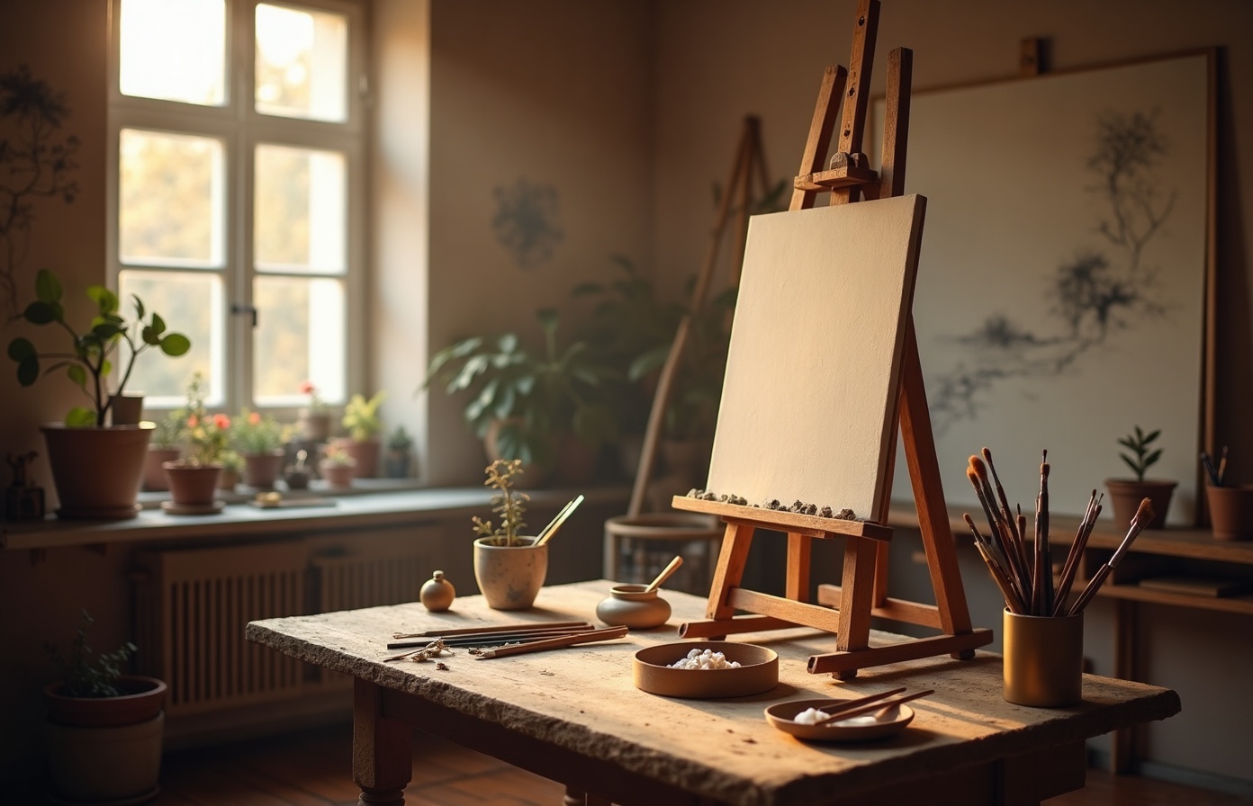 Art studio interior