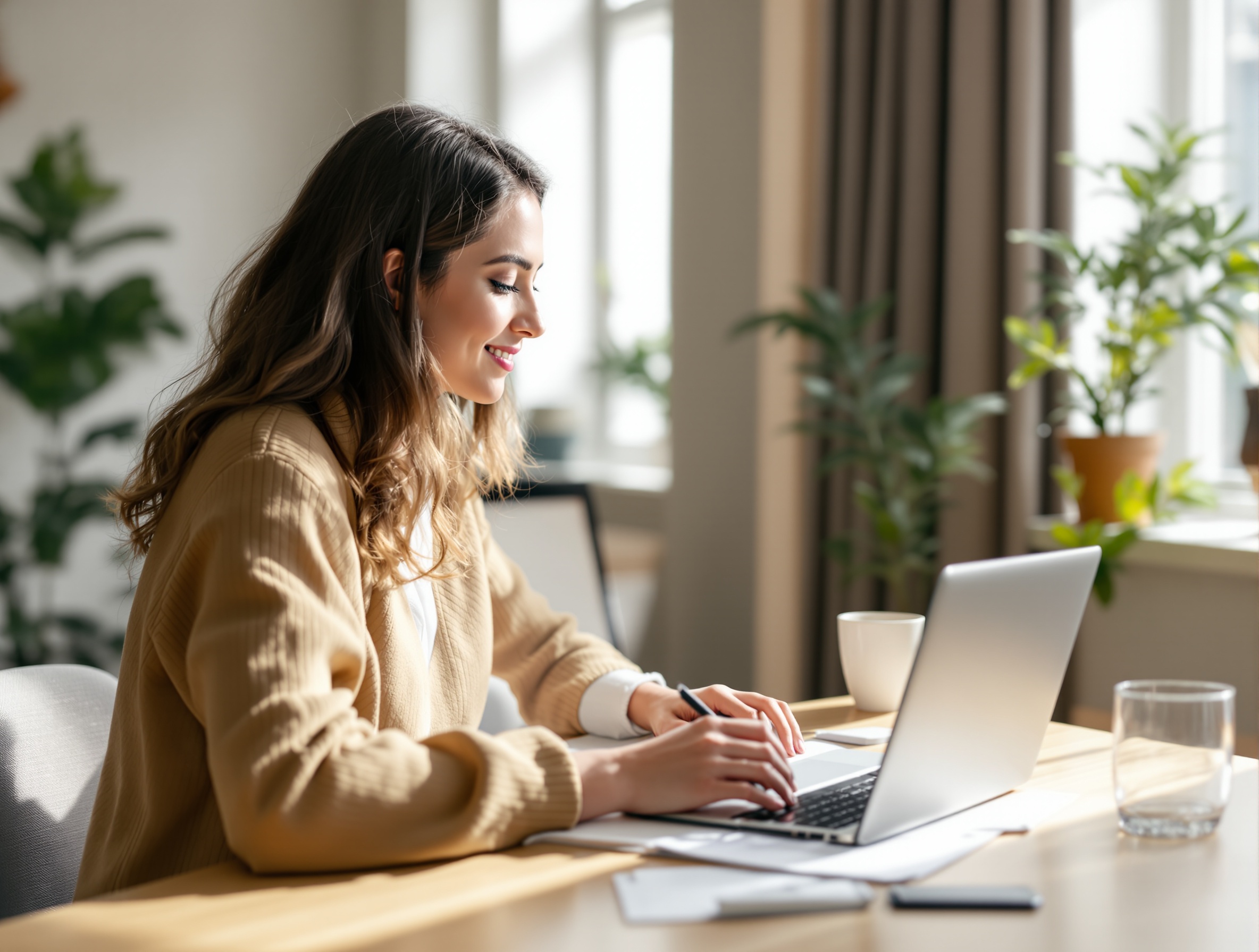 Person filling out insurance form