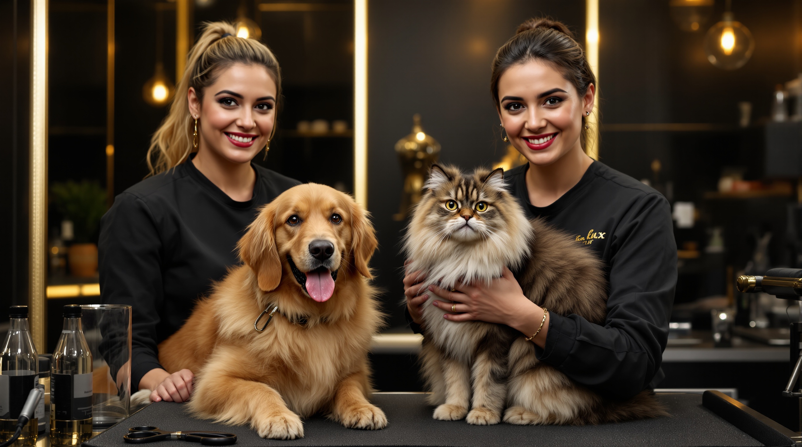 Golden Paws grooming team