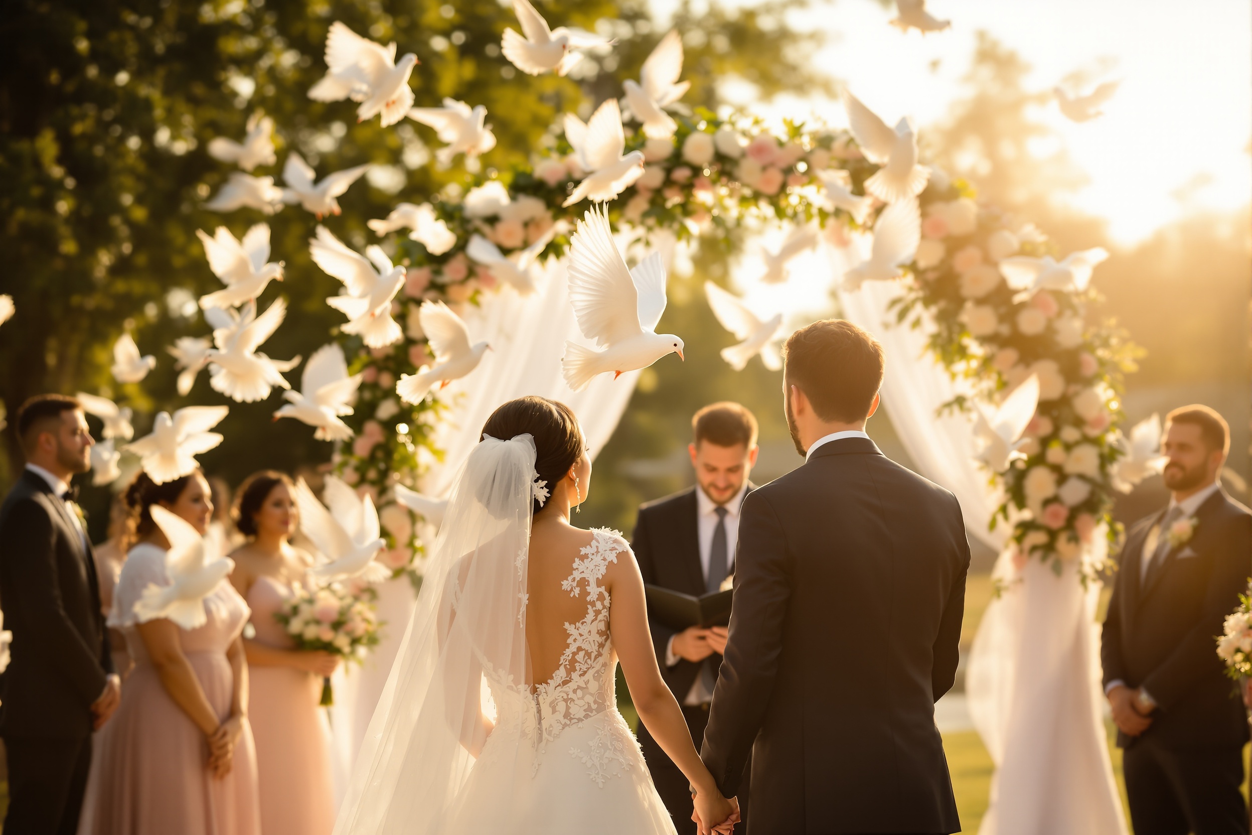 הפרחת יונים בחתונה של דנה ויואב - תמונה ראשית