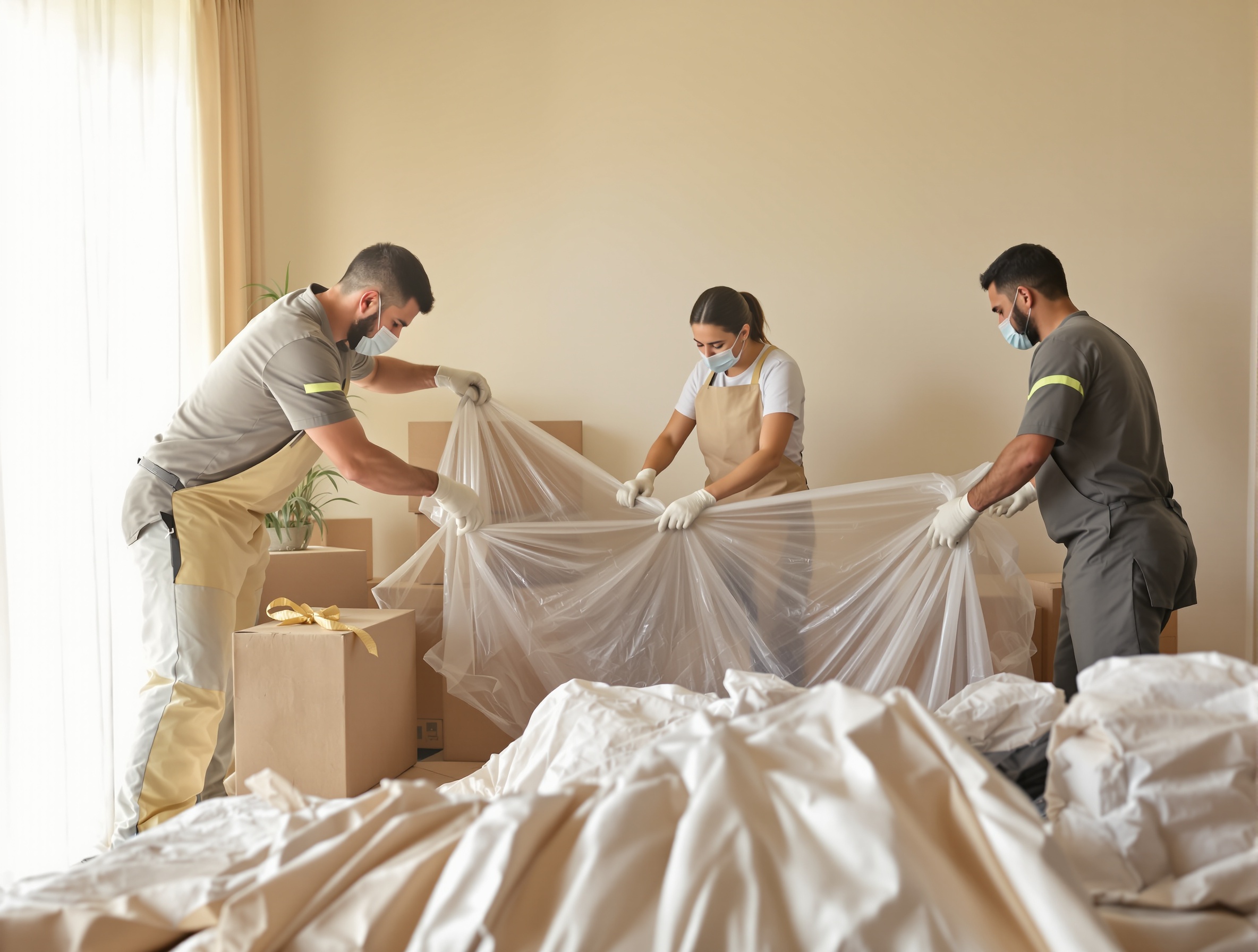 Equipo Cerdabuit vaciando piso en Cerdanyola del Vallès