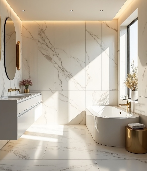 Marble Master Bath