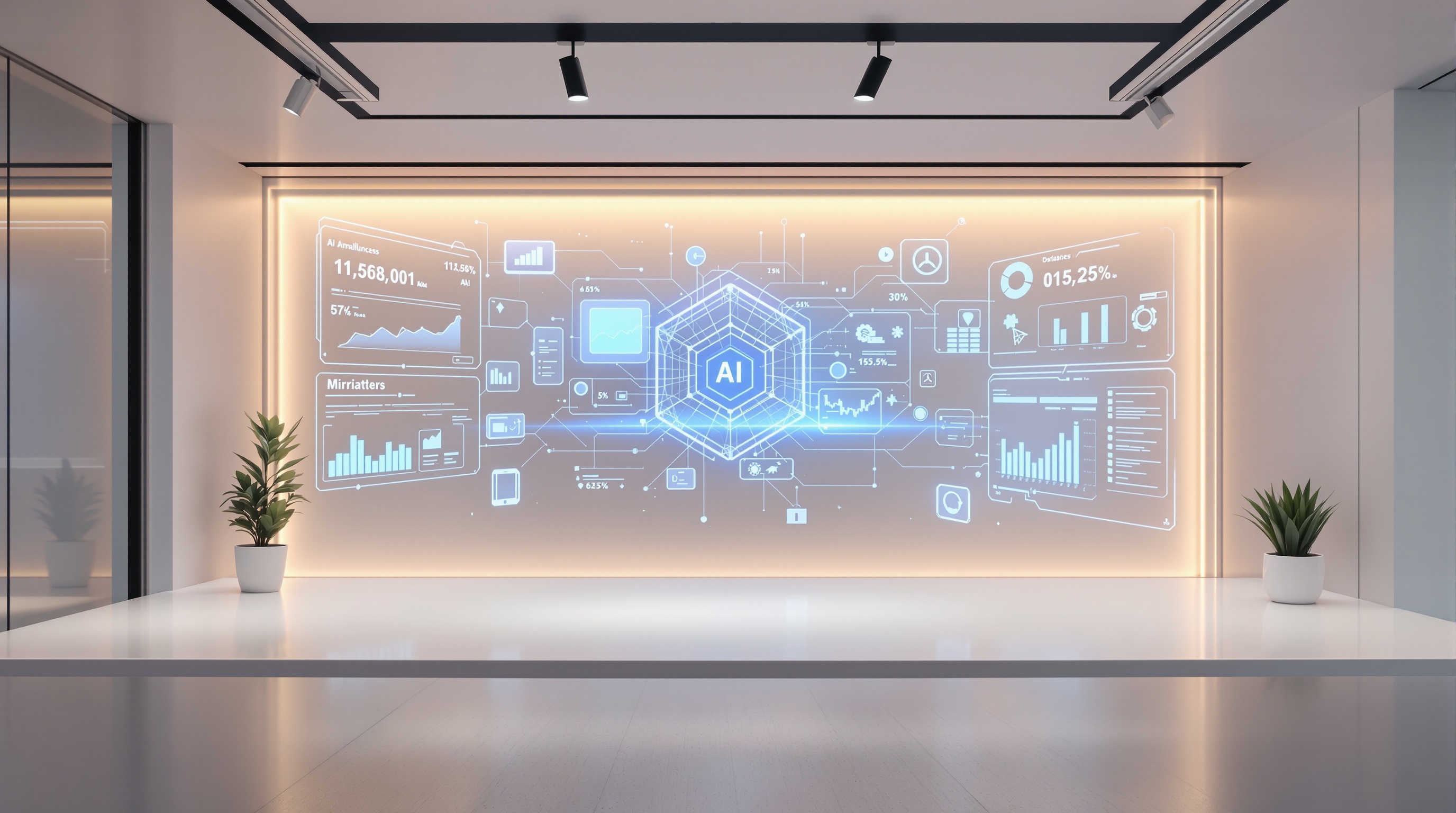 AI-driven marketing technology workspace with data analytics dashboards and automation tools for business growth in Waukesha Wisconsin