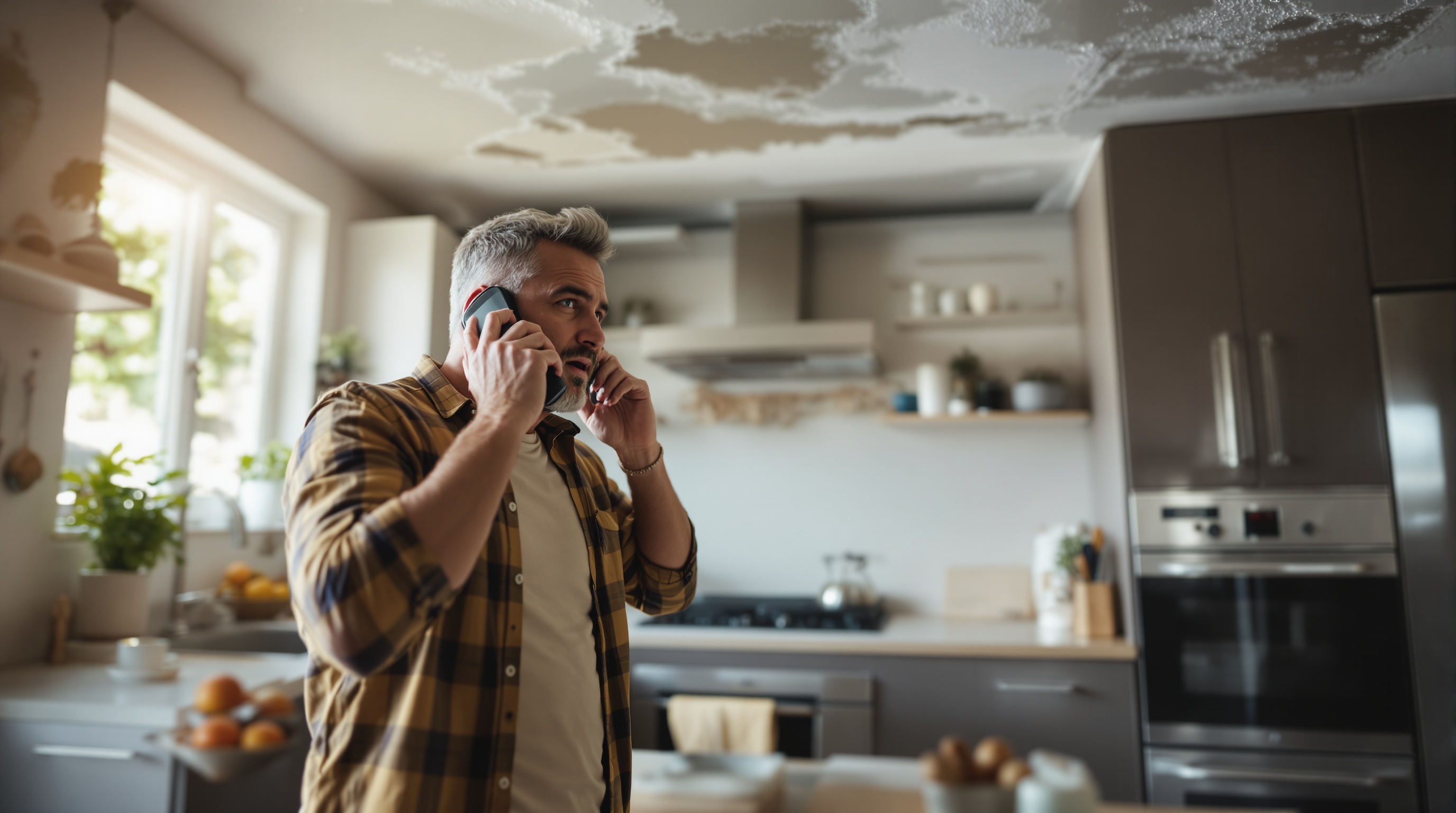 Homeowner calling All Drains Plumbing for emergency plumbing service in Bensalem PA