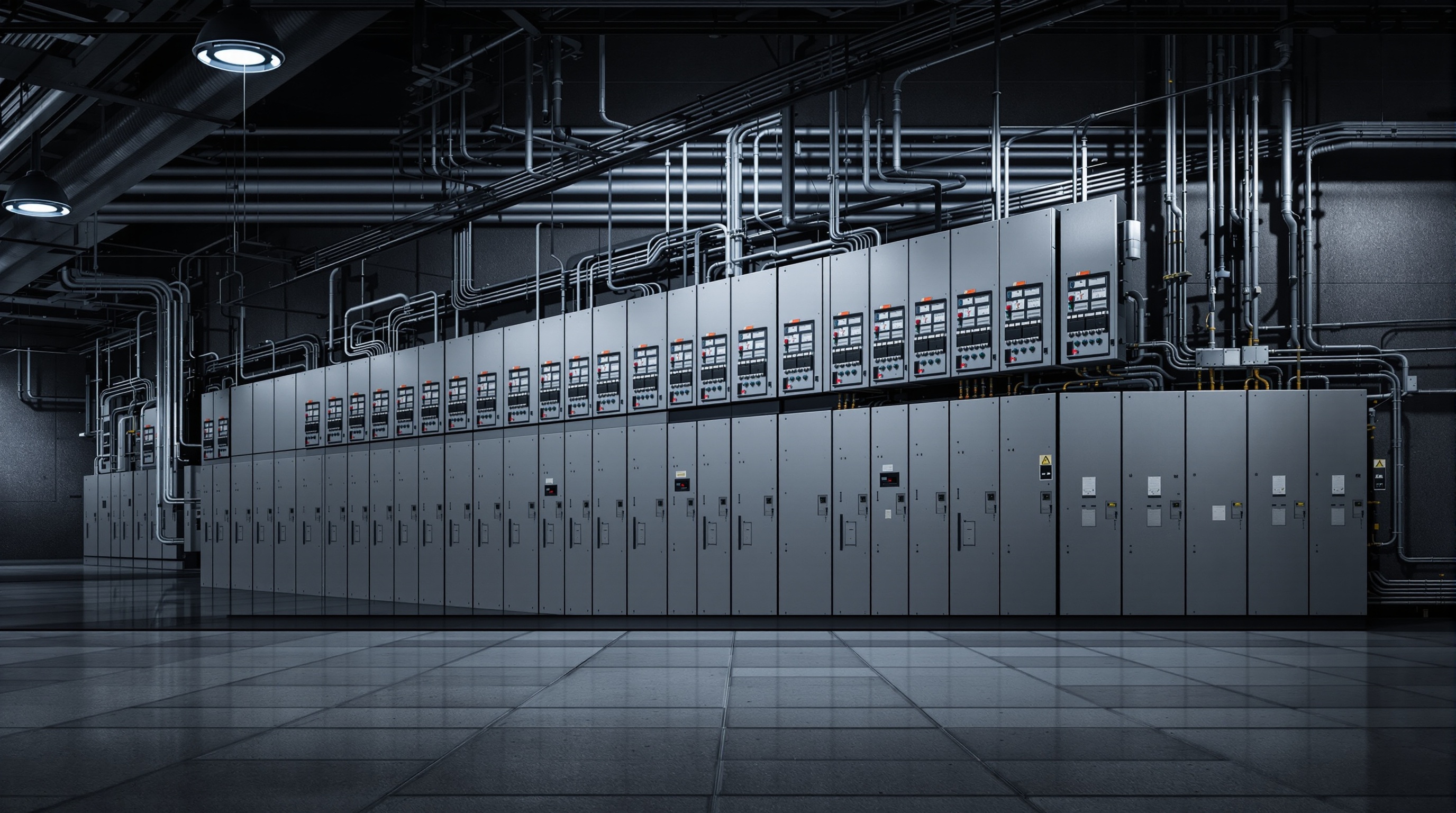 Commercial electrical panel room inside a Dallas-Fort Worth facility — UTS ElectricPros multi-site electrical services
