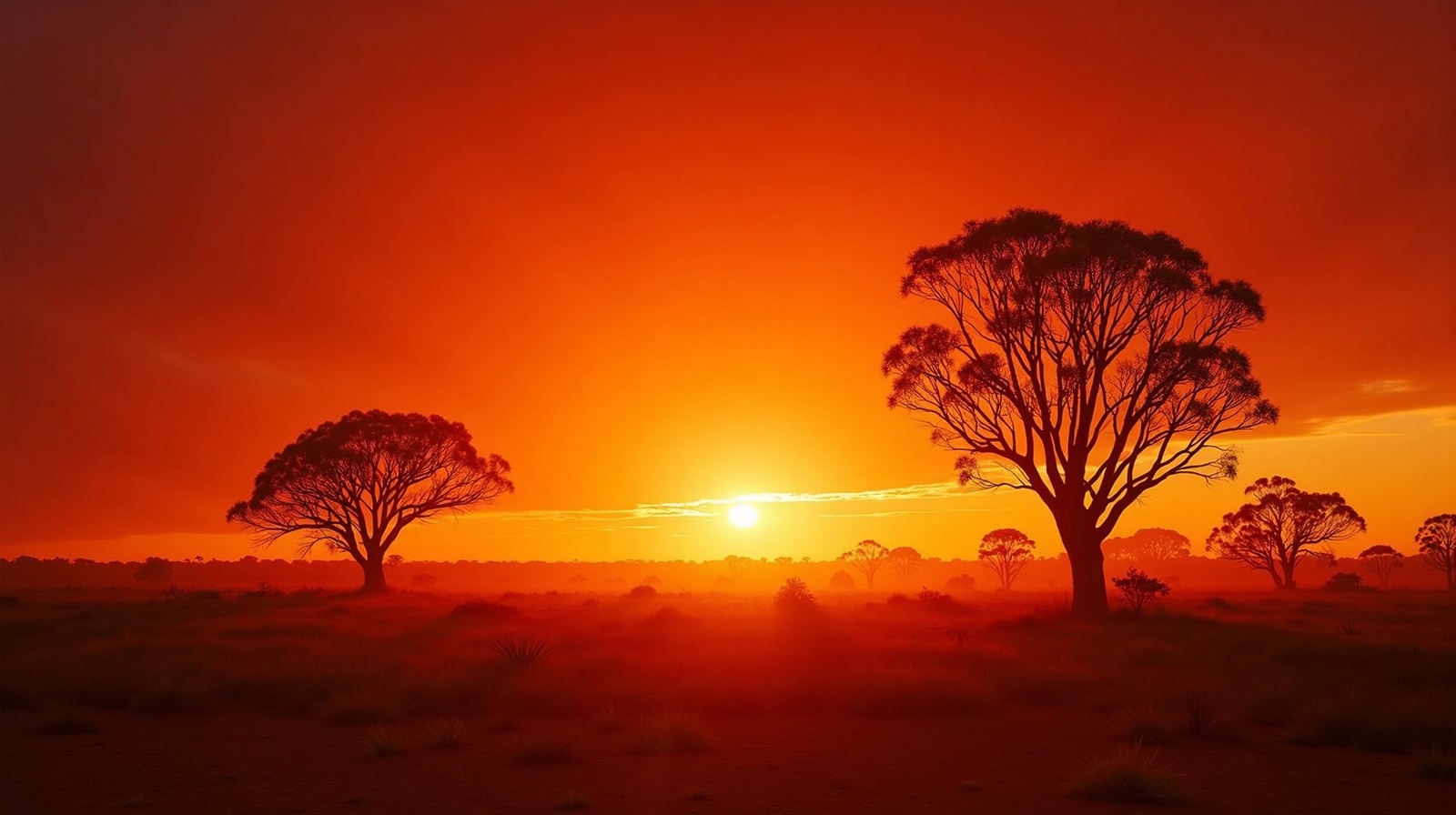 Australian landscape background